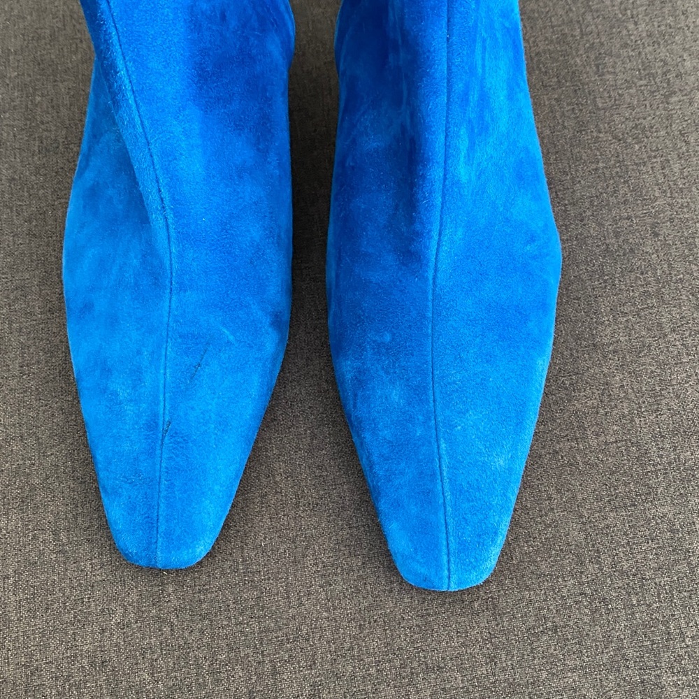 STAUD Willy suede ankle boots in director blue EU37 US6-6.5 🦋 - Picture 5 of 7